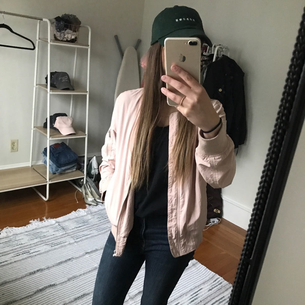 ✨ Blush Zara Bomber